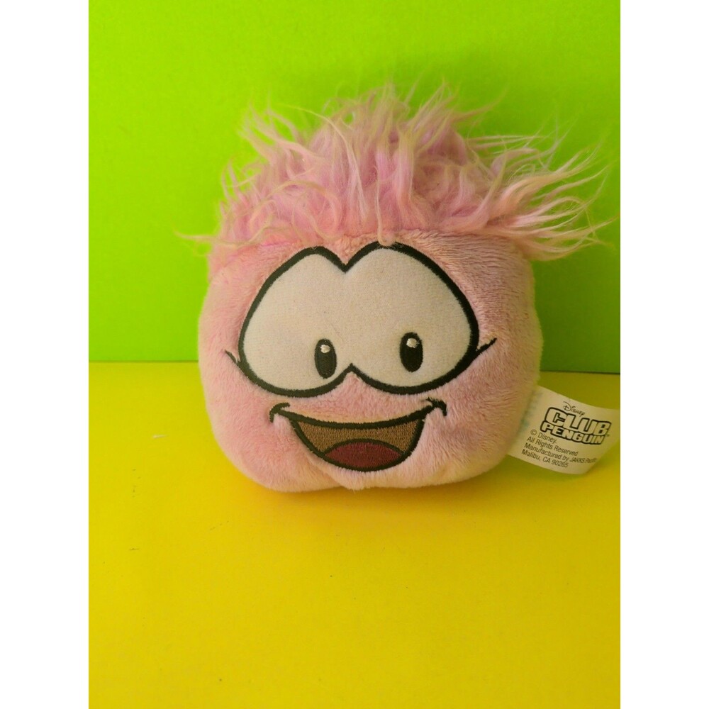 Disney Club Penguin Pink Puffle Plush - Series 3 - Jakks Pacific